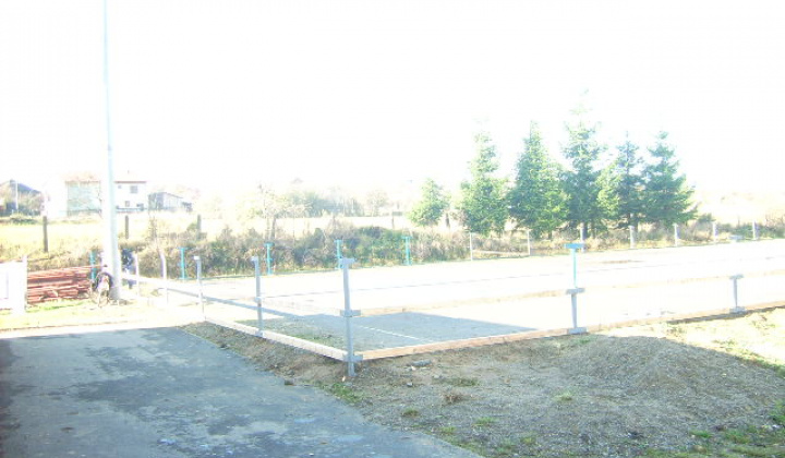 Výstavba klziska rok 2012