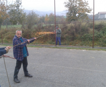 Výstavba klziska rok 2012