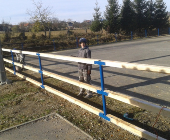 Výstavba klziska rok 2012